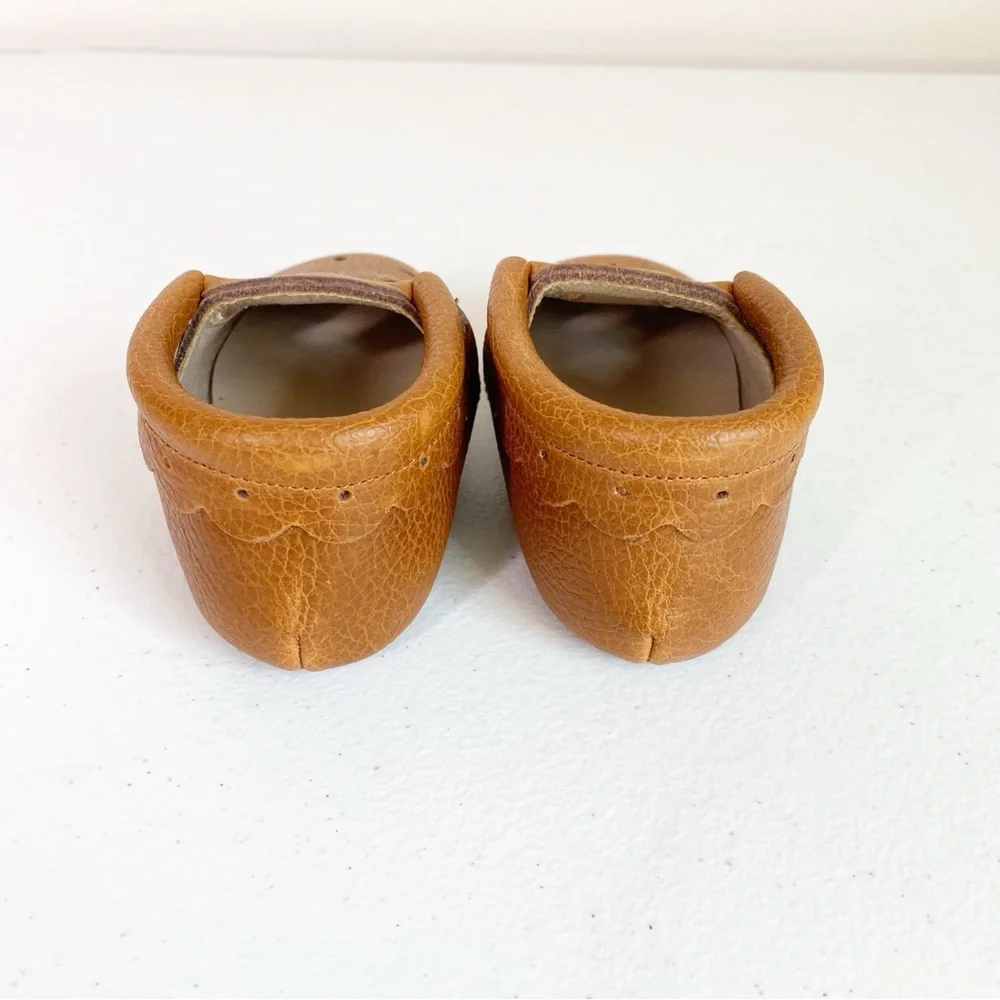 Monkey Feet Leather Mary Jane Shoes Brown Size 18-24 Months